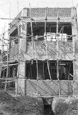 An under-construction building of the health centre at Dhakoli village. 