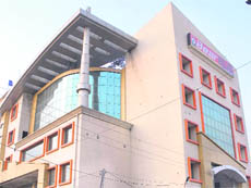 A commercial complex stands on a plot, which was allotted to the Shaheed Bhagat Singh Memorial Trust, in Jalandhar