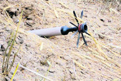A bomb shell that was accidentally dropped by an IAF aircraft in the fields of Ramgarh Bhullar village near Jagraon on Friday