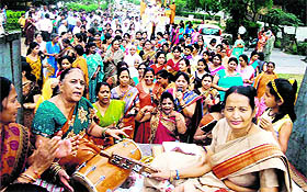 A religious procession in Haridwar on Saturday.