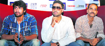Rana Daggubati, Abhishek Bachchan and Rohan Sippy