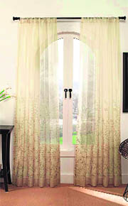 Get rid of heavy curtains this season.