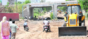 The road stretch near the CTU depot in Industrial Area, Phase I, has been closed for at least two months for repair.