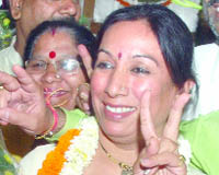 New Delhi mayor Rajni Abbi at Town Hall in Delhi on Wednesday.