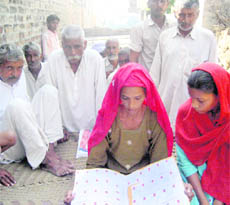Sham Mohammads aggrieved family members at Samain village show the proof of letters sent to the government seeking protection.