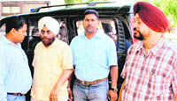 MC Zonal Commissioner AS Sekhon being taken to the civil hospital in Ludhiana