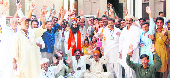 Members of the Hindu jatha from Pakistan in Amritsar 