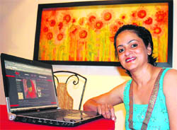 (Top) Anuja Lath Gupta; (below) and an artwork posted on the Internet