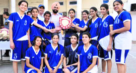 The Welham Girls' School team that won the inter-school Basketball Tournament in Dehradun on Friday.