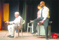 Artistes stage the play Kahaniyon ka rangmanch in Chandigarh on Saturday. 