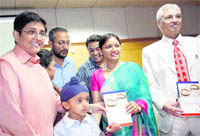 Dr Kiran Bedi during the release function of Dr Swati Bedis book Terrorism: Our World and Our Laws at Panjab University on Saturday.