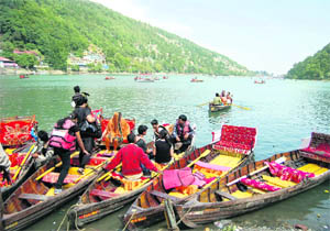 The lake at Nainital.
