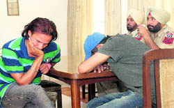 The accused in the custody of the Rajpura police on Sunday