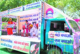 The Chetna Rath which was recently flagged off by chief secretary Urvashi Gulati to create awareness on female foeticide