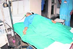 A critically injured girl under treatment at the PGI, Rohtak