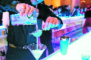 Knowledge of different cocktail recipes and knowing which glassware goes with which drink add as punch to a person's skills