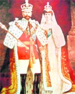 A rare picture of King George VI and the Princess of Wales,which was given to Mussoorie historian Gopal Bhardwaj by Miss Sullivan, a British nurse