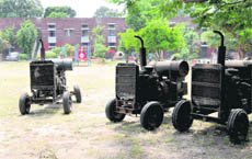 A portion of the park in Sector 20-C, Chandigarh, has been occupied by generator sets.