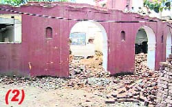 The demolished structure of the old Jagraon Tehsil Complex.