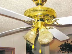 Clean fans and non-leaking door closers show a home owners keen eye for maintaining a beautiful house