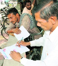High literacy rate According to the latest census data the literacy rate in Chandigarh is 86.43 per cent, declining from the sixth highest in the country in 2001 to the eighth position in the 2011 census.