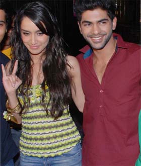 Shraddha Kapoor and Taaha Shah at a function to promote their movie Luv Ka The End in Gurgaon