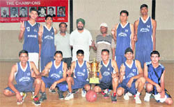 The Ludhiana Basketball Academy team, which emerged Punjab champions. 