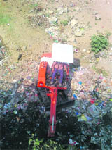 A new machine procured by the Municipal Corporation to clean drains in Dehradun.