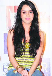 Actor Shraddha Kapoor in Gurgaon to promote her upcoming movie Luv Ka The End