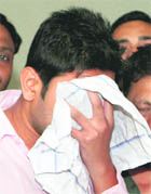 Arrested pilot Anirban Sannigrahi in New Delhi.
