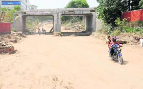 No work has yet begun on the portion of the underbridge near the CTU depot in Industrial Area, Phase I, which was closed for repair work in Chandigarh, recently.