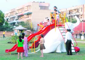 The newly inaugurated park at Sector 48-A, Chandigarh