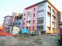 The under-construction hospital at Baddi. 