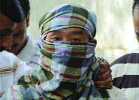Nangthanbam Anand, commander of banned Manipuri outfit Kangleipak Communist Party, being produced in a court in New Delhi 