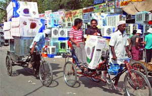 The rising temperature in Delhi has given good business to the cooler sellers of the Capital.