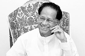 Assam Chief Minister Tarun Gogoi after the victory of the Congress in the Assembly elections on Friday.