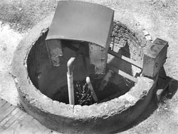 A view of the open tubewell.