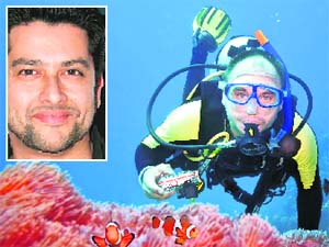 Water baby: Aftab plans to go scuba diving in Thailand