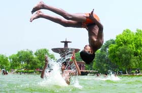 It was a hot Sunday for Delhiites with the maximum temperature recorded at 42C and the minimum 28 C