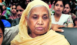 Angrej Kaur, whose husband is in a Pakistan jail as a prisoner of war.