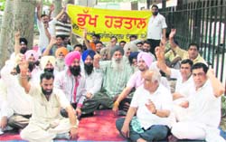 Transporters stage a dharna in Ludhiana 