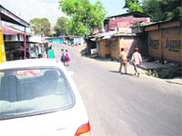 Encroachments along the Palampur-Dharamsala Highway in Palampur