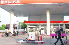 SMOOTH OPERATION No rush was seen at a petrol pump in Phase VII, Mohali