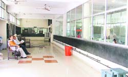 no takers: The treasury office wears a deserted look at the mini-secretariat in Ludhiana on Thursday. 