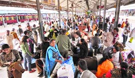 Railway station remains congested with more than 150 trains passing through every day
