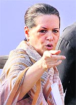 A day after Rahul took on Mayawati, UPA chairperson Sonia Gandhi too blasted the Uttar Pradesh Chief Minister at a rally in Varanasi on Thursday.