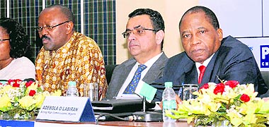 Diplomats from various African countries address the media during a seminar organised by PHD Chamber in Chandigarh on Friday.
