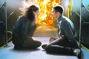 Jake Gyllenhaal and Michelle Monaghaml in a still from Source Code
