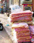 The encroached pavements at Tripri market in Patiala
