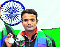 Vijay Kumar wins silver medal in the 25m Rapid Fire Pistol event in ISSF World Cup in Fort Benning